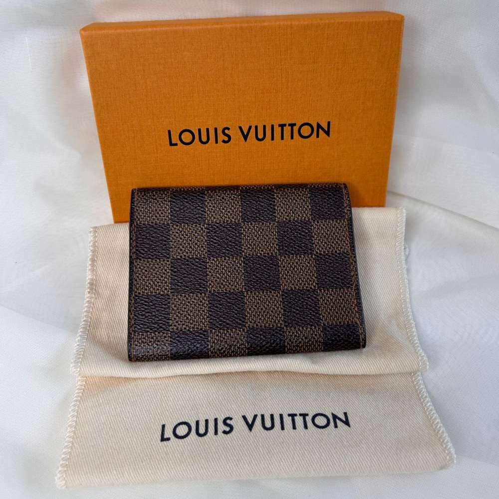 Authentic Louis Vuitton Damier Ebene Business Card Holder - Picture 2 of 10